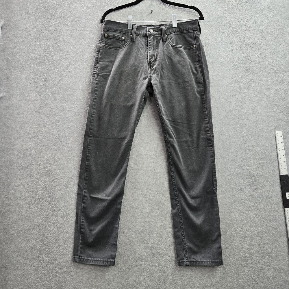 Levi's‎ 502 Men Jeans 30X32 Gray Denim Regular Tapered 28" Inseam